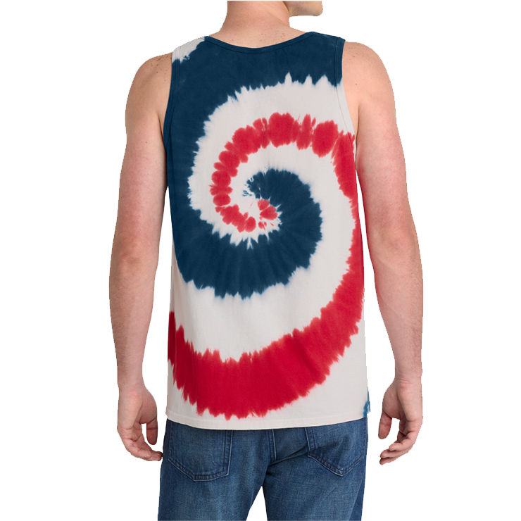 Unisex Trident Red/White/Blue Tie-Dye Tank Top – UDT-SEAL Store
