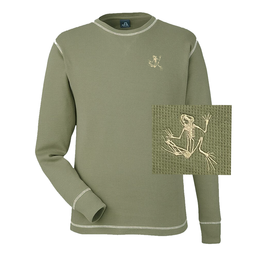 Bone Frog Olive Vintage Thermal Long Sleeve T-Shirt – UDT-SEAL Store