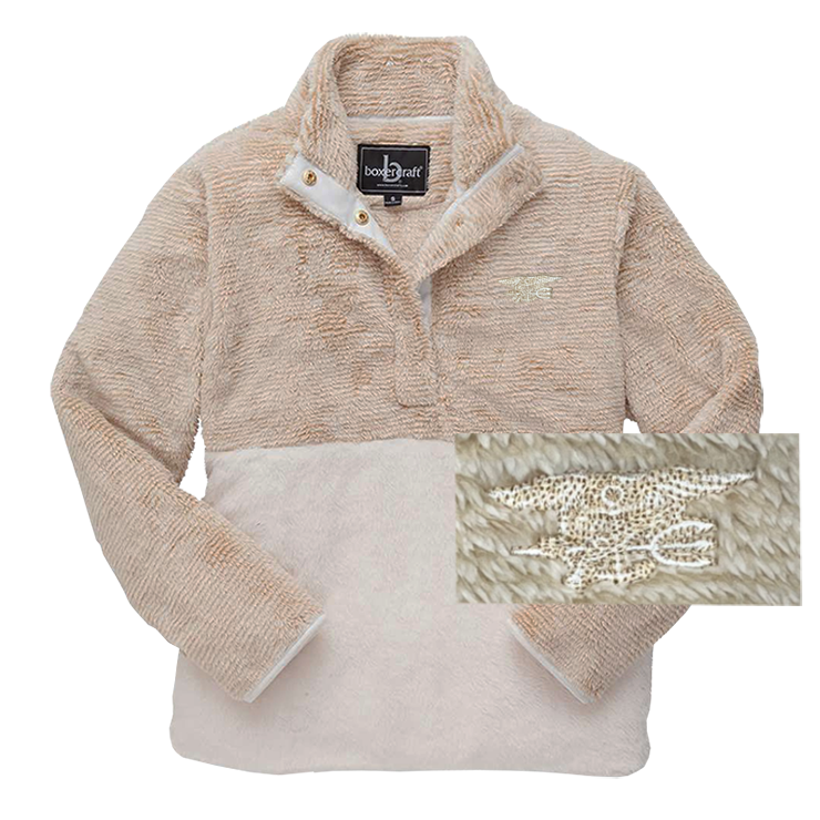 Fuzzy pullover jacket hotsell