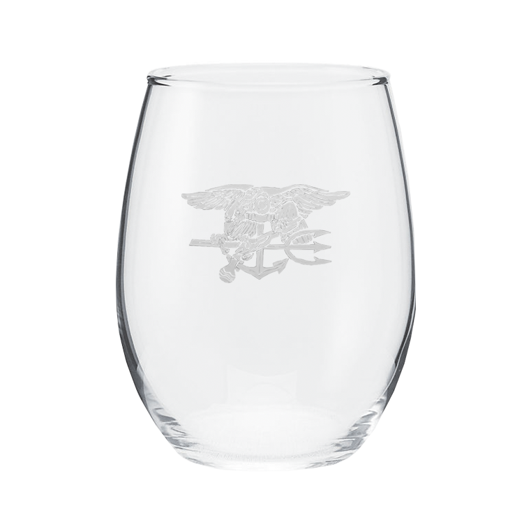 21 ounce stemless wine glass dimensions Frosted Trident Stemless Wine Glass