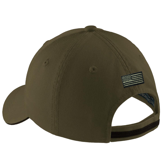 おぐりきゃっぷ Olive Green Sandwich Hat with Black Trident – UDT-SEAL Store