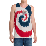 Unisex Trident Red/White/Blue Tie-Dye Tank Top