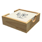 Bone Frog Square Stone Coaster Set