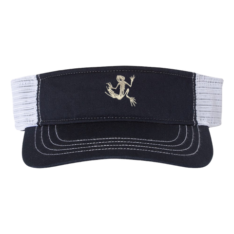 Bone Frog Navy Trucker Visor