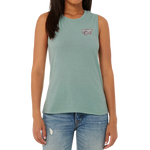 Women's Trident Dusty Blue Jersey Muscle Tank