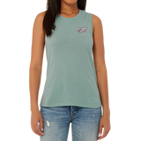 Women's Trident Dusty Blue Jersey Muscle Tank