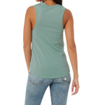 Women's Trident Dusty Blue Jersey Muscle Tank