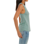 Women's Trident Dusty Blue Jersey Muscle Tank