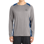 Bone Frog Vintage Heather/Royal Long Sleeve Colorblock Contender Tee