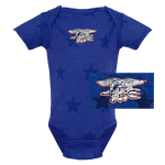 Trident Infant Royal Star Print Bodysuit