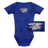 Trident Infant Royal Star Print Bodysuit