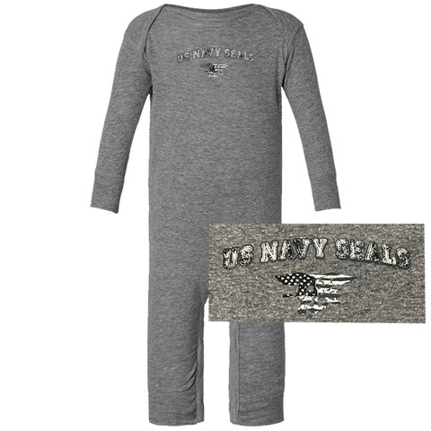 US NAVY SEALS with Trident Infant Long Legged Bodysuit