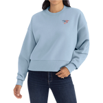 Ladies Stonewash Denim Trident Flag Heavyweight Sweatshirt
