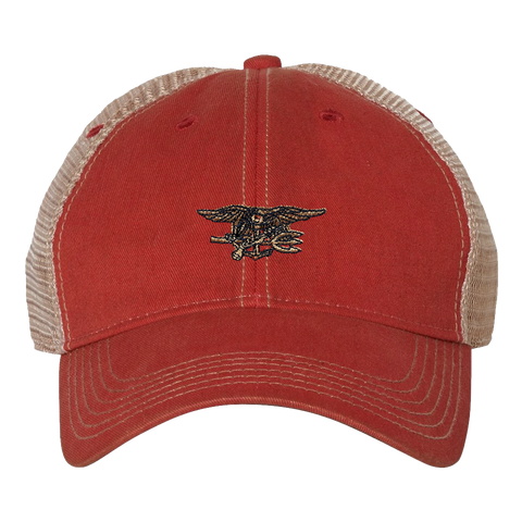 Trident Scarlet Red/Khaki Old Favorite Trucker Cap
