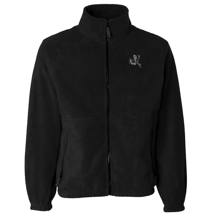 Black Full-Zip Fleece Jacket with Grey Bone Frog – UDT-SEAL Store