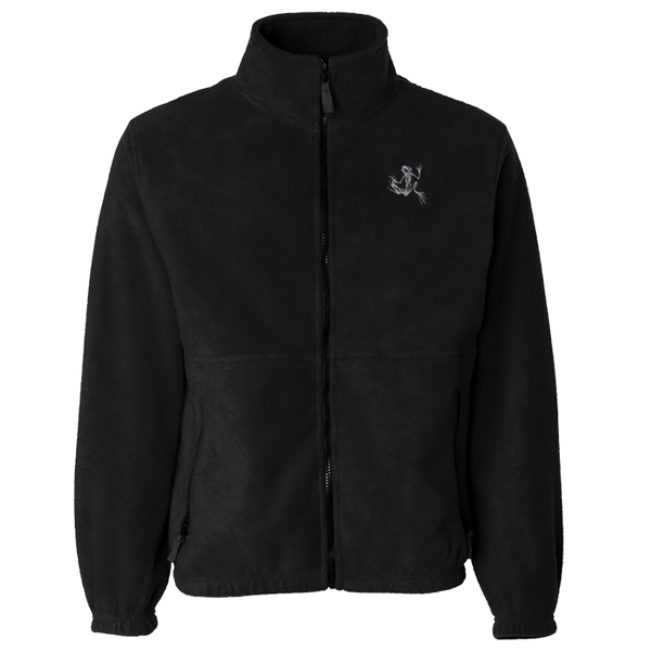 Black Full-Zip Fleece Jacket with Grey Bone Frog – UDT-SEAL Store