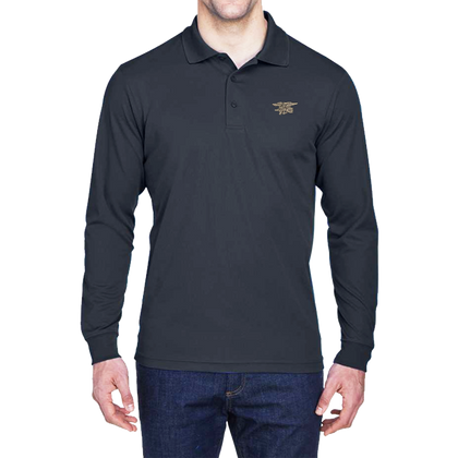 Trident Pinnacle Long Sleeve Pique Polo