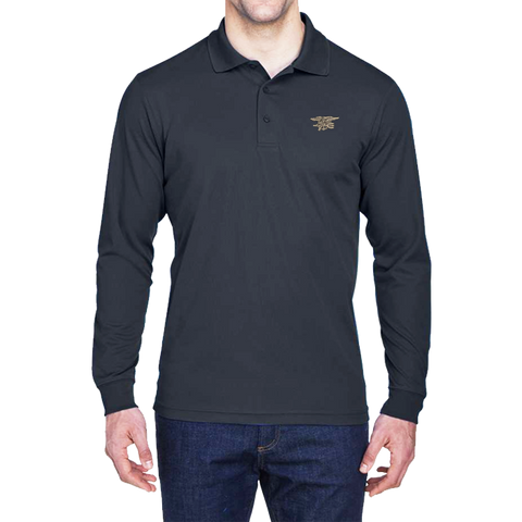 Trident Pinnacle Long Sleeve Pique Polo