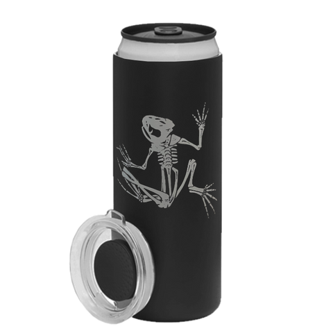 Bone Frog Black Slim Can Cooler/Tumbler