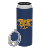 Trident Navy Slim Can Cooler/Tumbler