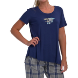 Boxercraft Trident American Flag Bamboo Scoop Neck T-shirt