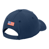 Trident Blue Cap with American Flag