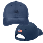 Trident Blue Cap with American Flag