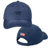 Trident Blue Cap with American Flag