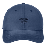 Trident Blue Cap with American Flag