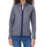 Women's Trident Flag Heathered Stripe Full-Zip Jacket