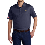 Eddie Bauer Navy Polo Shirt with Trident and American Flag