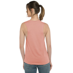 Ladies Desert Pink Muscle Tank with TEAMS and Trident Flag