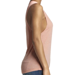 Ladies Desert Pink Muscle Tank with TEAMS and Trident Flag
