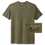 Trident Next Level Military Green Triblend T-Shirt