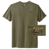 Trident Next Level Military Green Triblend T-Shirt