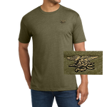 Trident Next Level Military Green Triblend T-Shirt