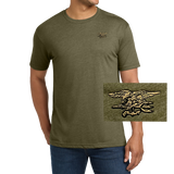 Trident Next Level Military Green Triblend T-Shirt