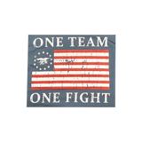 American Flag One Team One Fight Trident Long Sleeve T-Shirt