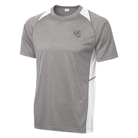 Men's Charcoal/White Bone Frog Heather Colorblock Contender Tee