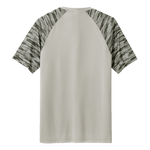 Men's Gray Bone Frog Drift Camo Colorblock Tee