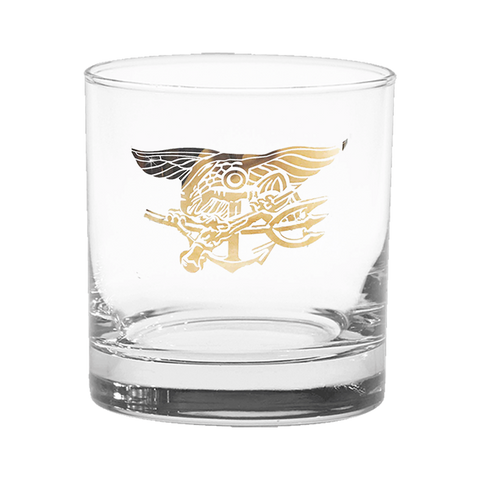 Trident Metallic Gold Rocks Glass