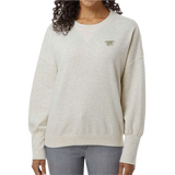 Ladies Trident Sueded Fleece Crewneck Oatmeal Sweatshirt