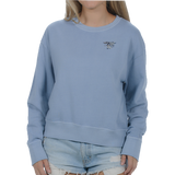 Ladies Trident Flag Garment Dyed Fleece Crew Sweatshirt