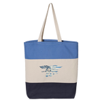 Trident Navy/Natural Tri-Color Tote Bag