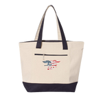 Trident Zippered Tote