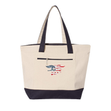 Trident Zippered Tote