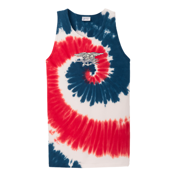 Unisex Trident Red/White/Blue Tie-Dye Tank Top – UDT-SEAL Store