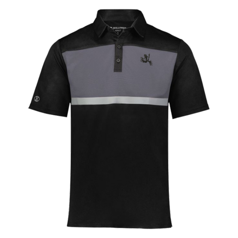 Bone Frog Prism Bold Black and Gray Polo