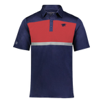 Trident Prism Bold Navy and Red Polo