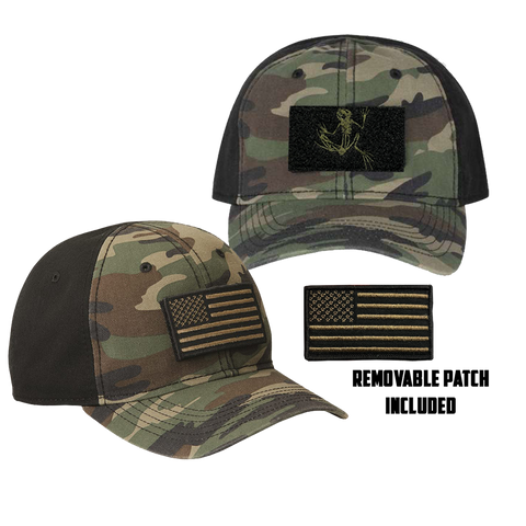 DRI DUCK Bone Frog Flag Patch Tactical Cap